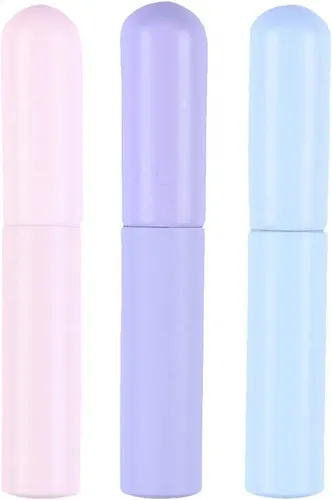 Set De 3 Brochas De Labios De Silicona Tapa Cepillo Flexible 3pcs