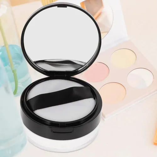 Caja De Polvo Suelto De Maquillaje Vacía Portátil, Botella D