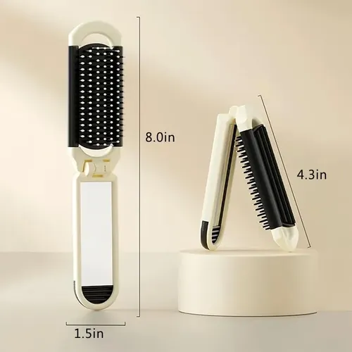 2cepillo Cabello Plegable Viaje Mujer Mini Portátil Bolsillo