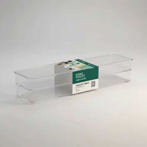 Setx2 Organizador Acrílico 30×7,5×5,2 Cubiertos Maquillaje
