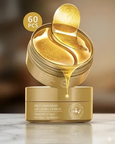 Mascarilla Parche Ojeras Oro 24k Hidratante Colageno 60u.