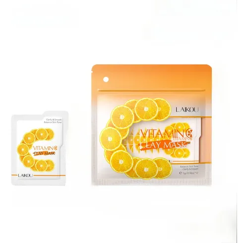 Máscara De Arcilla Con Vitamina C, Máscara Facial De Arcilla