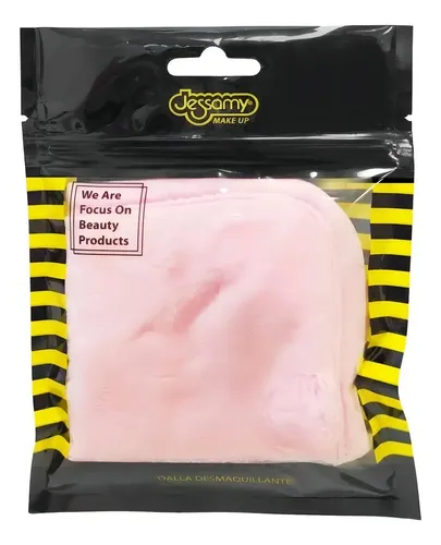 Toalla Desmaquillante Pad Microfibra Rosa Limpieza Facial