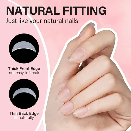Kit Uñas Gel 240 Piezas Tips Blancos C/ Lámpara Led Uv