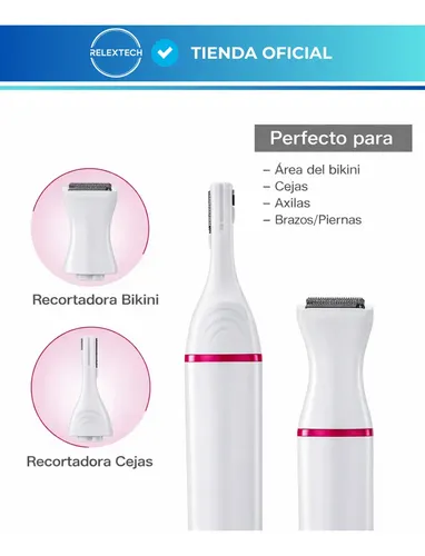 Depiladora Afeitadora Mujer 5 En 1 Facial Corporal Sin Dolor