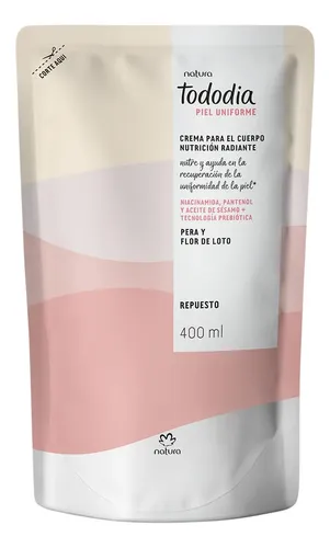 Repuesto Crema Hidratante Corporal Tododia Natura 400ml