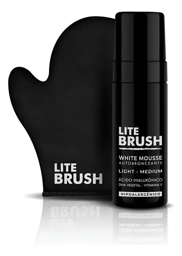 Mousse White Autobronceante Con Guante Aplicador Litebrush