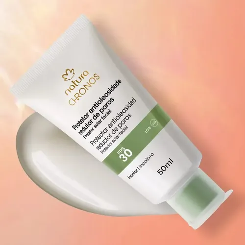 Protector Antioleosidad Natura Chronos reductor de poros FPS 30/FPUVA piel mixta a oleosa 50ml