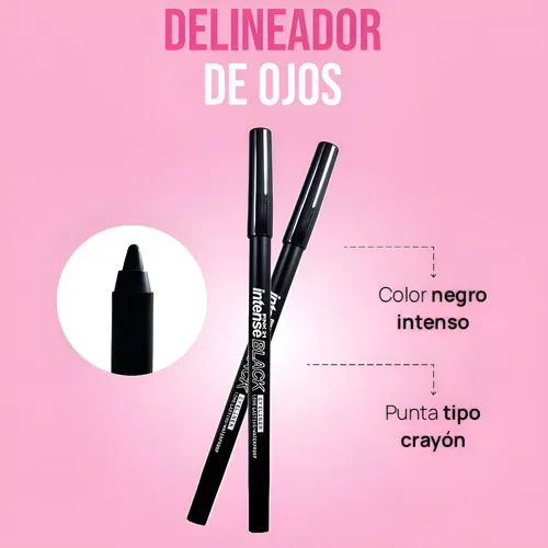 Lápiz Delineador Ultra Soft Pink 21 Intense Black Smokey