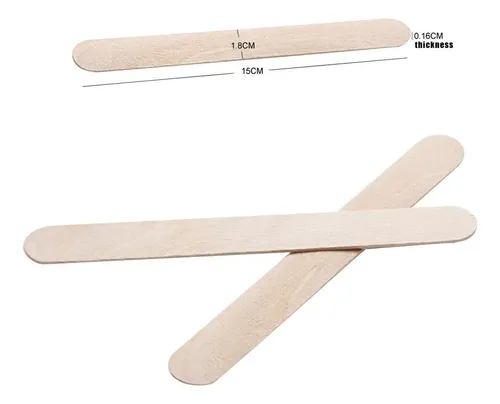50 Varillas De Madera Para Depilación, Aplicador De Cera