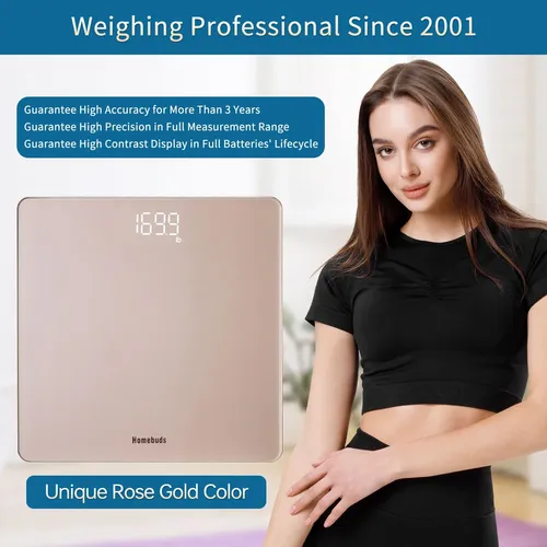 Báscula Digital De Baño Homebuds De Alta Precisión 182 Kg