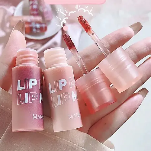Mini Labial Liquido Mate Efecto Terciopelo Kawaii By Mansly Color Rosa B15