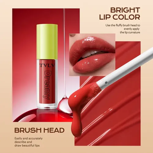 Set De Brillo De Labios Tvlv Dreamy 6008, 10 Colores 6008 Lip Gloss Set