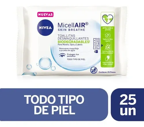 Toallitas Desmaquillantes Nivea Micelares 25un