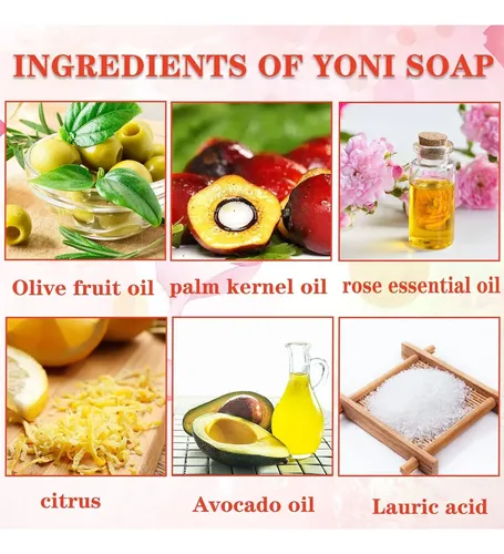 Jabón Yoni Natural Para Mujeres, 100% Artesanal, Ph
