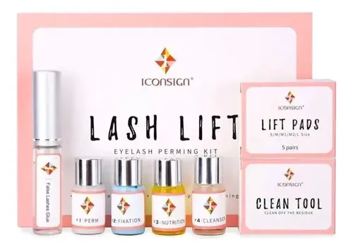 Kit Combo Lifting De Pestañas Extensiones Permanente Transparente C
