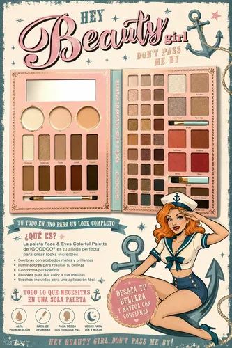 Igoodco Sailor Paleta De Sombras Correctores Contorno Rubor