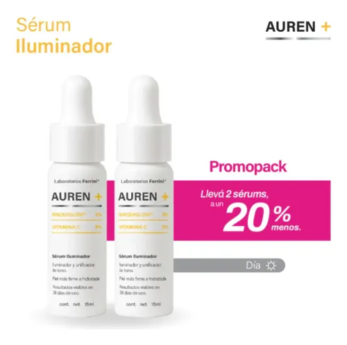 Promopack Sérum Auren+ Iluminador 30ml