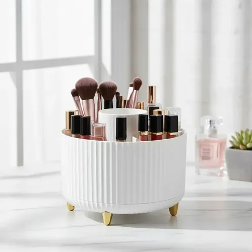 Organizador Maquillaje Giratorio Porta Cosmeticos Multiuso