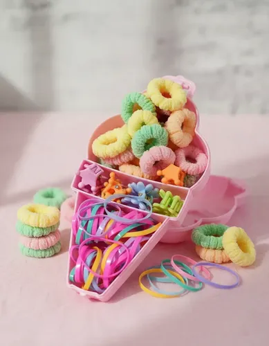 10 Set De Colitas Y Broches Para El Pelo- Infantil-souvenir.