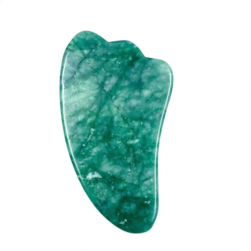 Gua Sha De Jade Masajeador Facial 8×5.8cm Para Cuidado De Pi