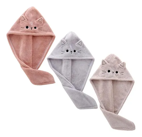 Gorro De Ducha Para Cabello Seco, Toalla De Baño De Salón