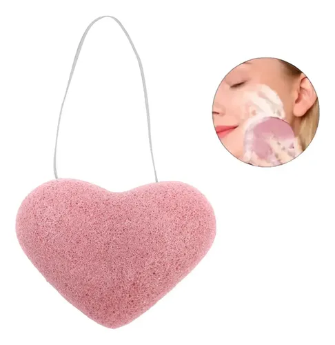 Esponja Facial Konjac Rosa Skincare Cherimoya
