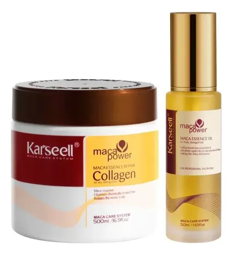 Kit Karseell Maca Power Máscara 500ml + Óleo 50ml