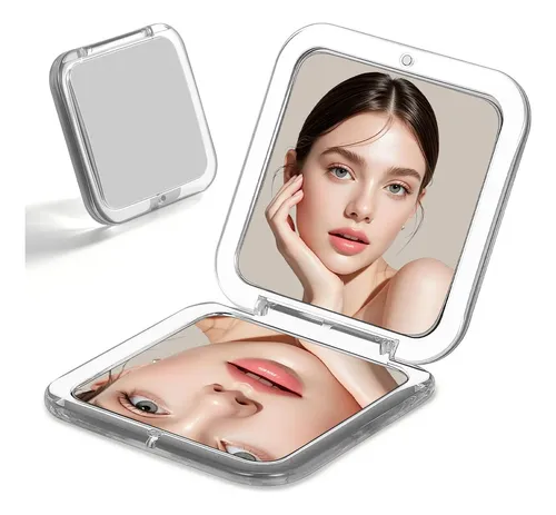 Espejo De Bolsillo Espejo Plegable Compacto Con Aumento De 7
