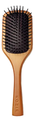 Cepillo Para El Cabello Kozis Mini Paddle De Madera Antiestá