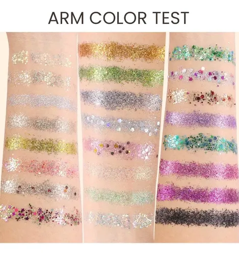 Paleta De Sombras Glitter 24 Colores Evpct