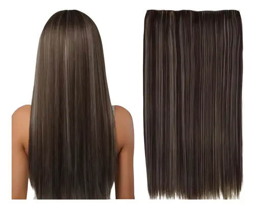 Extensiones Con Clip Cortina De Cabello Orgánica Taurina 666 Color 6h613