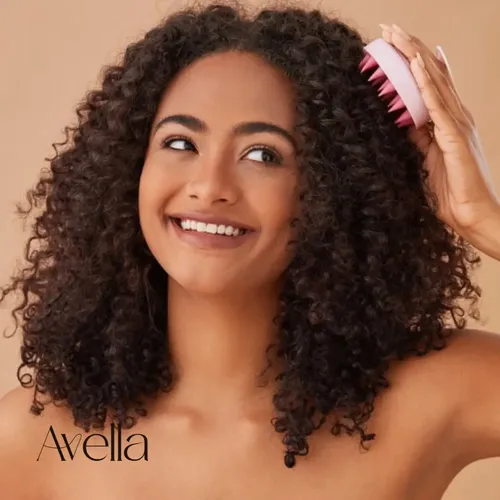 Masseador De Silicone Para Couro Cabeludo Esfoliante