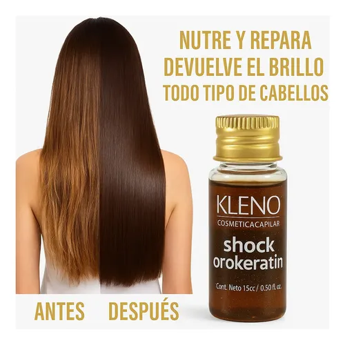 Ampolla Shock Orokeratin Tratamiento Intensivo Kleno 15cc