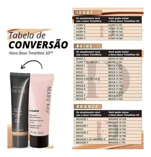 Base 3D Mary Kay Timewise Acabado Mate Beige C140 30ml