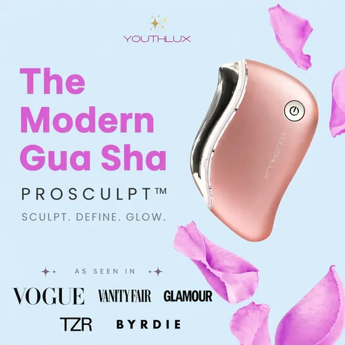 Masajeador Facial Youthlux Prosculpt Gua Sha Calentado En Or