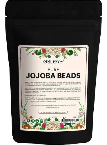 Perlas De Jojoba Puras Oslove Organics 113.4g Exfoliantes