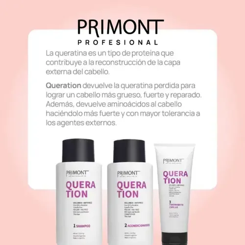 Primont Acondicionador Queration Q10 Y Keratina X 400 Ml