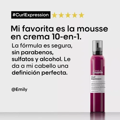 Shampoo X300ml Y Mascara X250ml Curl Expression Rulos Loreal