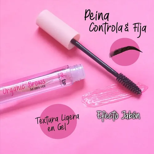 Gel Para Cejas Pkoe01 Máxima Fijación Orgánico Transparente
