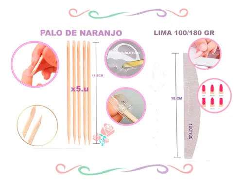Tips Soft Gel Charm Limit X120 Un, Kit, Gel Solido Repujador