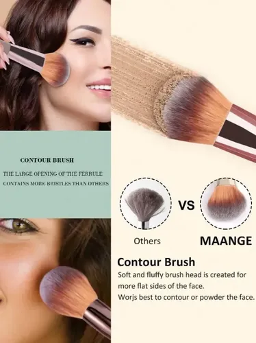 Set De Brochas De Maquillaje Velvoss, 14 Piezas, Color Y