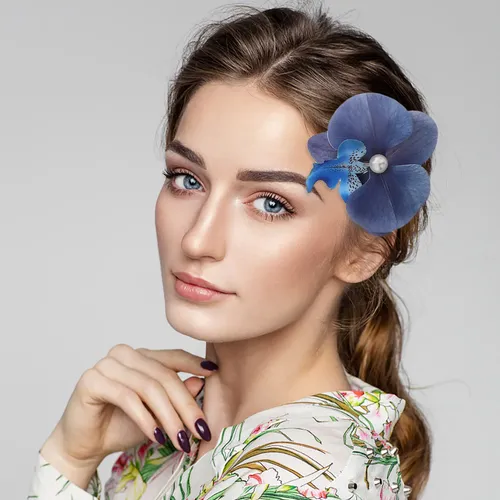 6 Horquillas Artificiales Para El Pelo Con Forma De Mariposa
