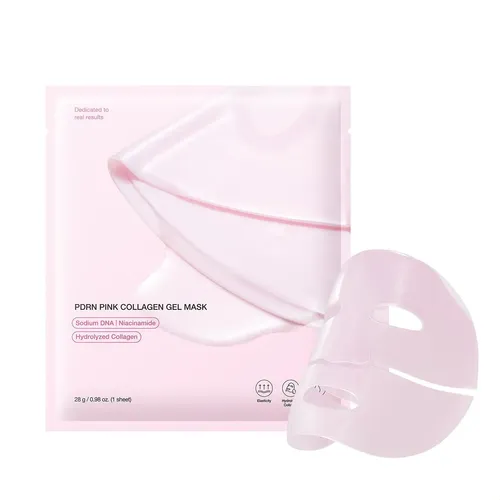 Mascarilla De Gel De Colágeno Rosa Pdrn, Reparadora E Ilumin