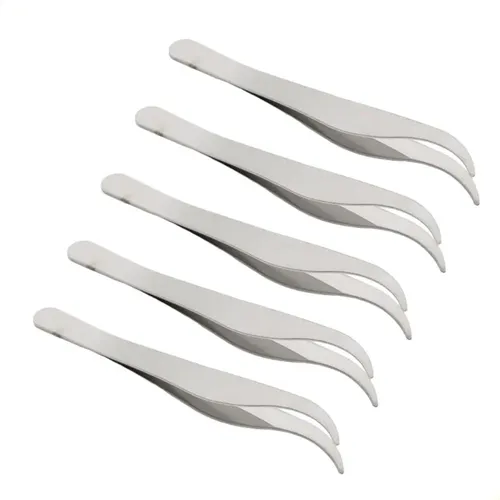 Pinzas De Acero Inoxidable Para Afeitar Cejas, Astilladas, 5