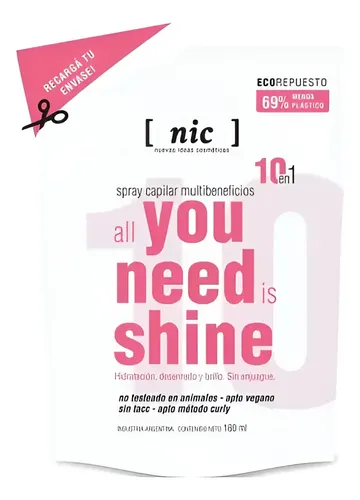 Nic Refill Capilar No Enjuague 10 En 1 All You Need Is Shine