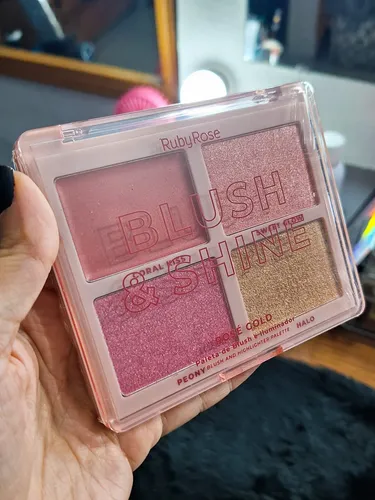 Rubores E Iluminador Paleta Blush Ruby Rose