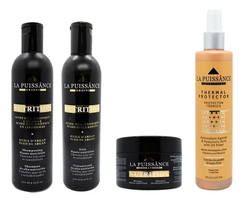 Kit Nutrición Shampoo + Enjuague + Protector La Puissance