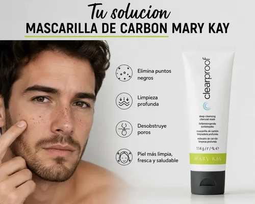 Mascarilla Facial De Limpieza Profunda Con Carbon Mary Kay