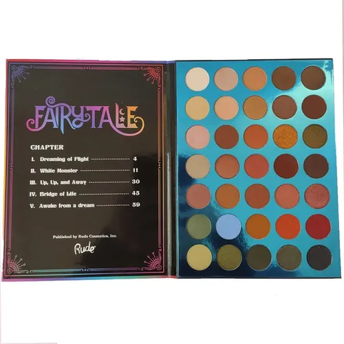 Paleta 35 Sombras Mate y Brillante Fairy Tale Book 3 Rude Cosmetics